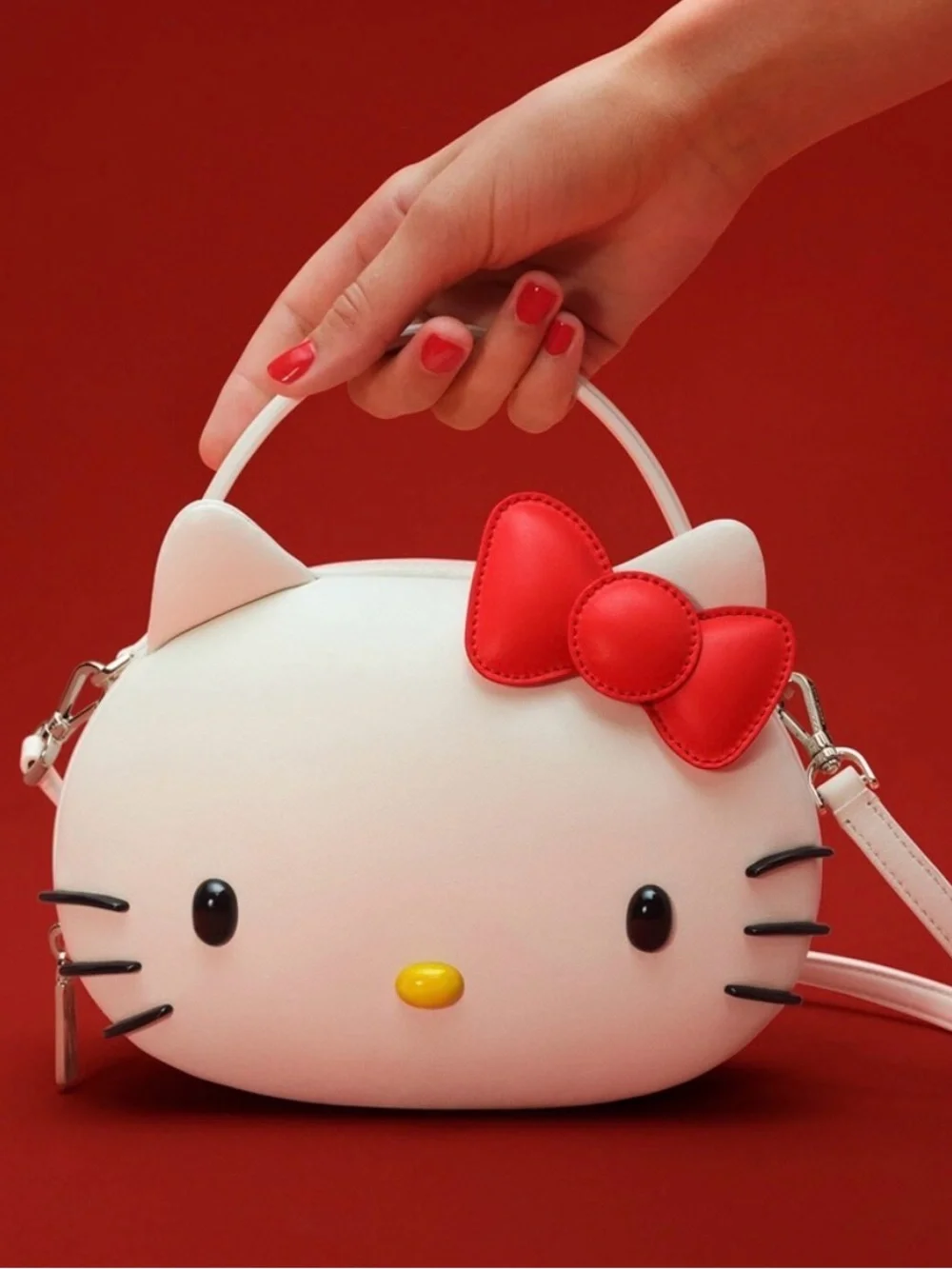 kate spade White Hello Kitty Crossbody with Red Bow